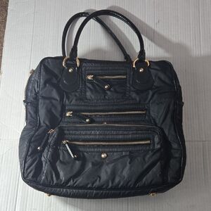 Tod's Nylon Tote Patent Trim